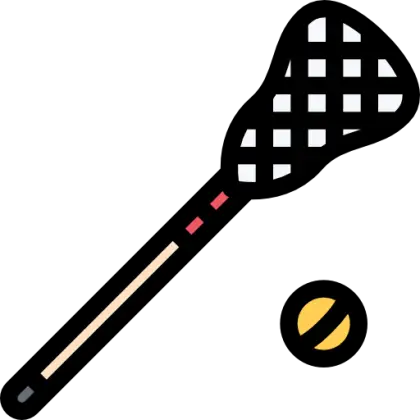 Lacrosse Stick and Ball Icon