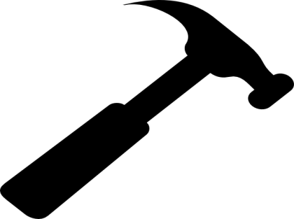 Black Hammer Silhouette Illustration