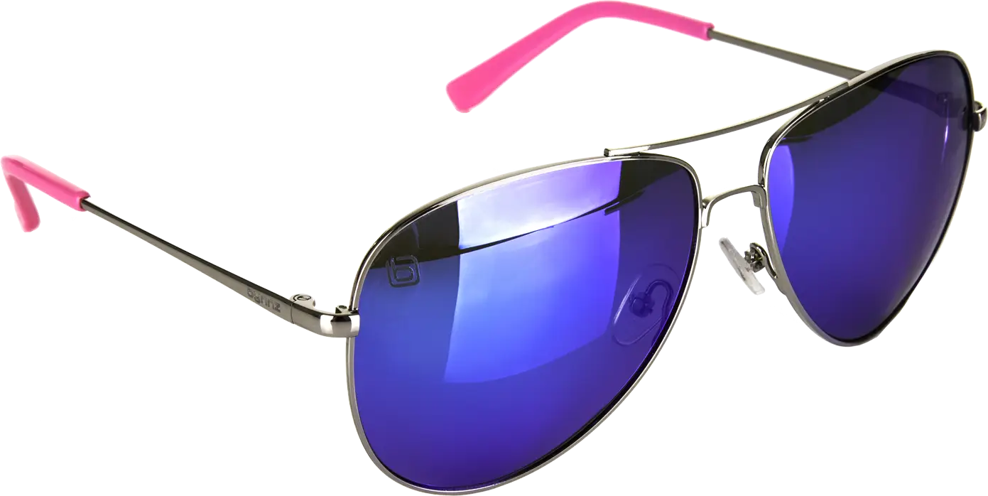 Aviator Sunglasses with Blue Lenses