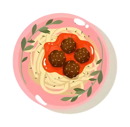 Spaghetti and Meatballs with Tomato Sauce