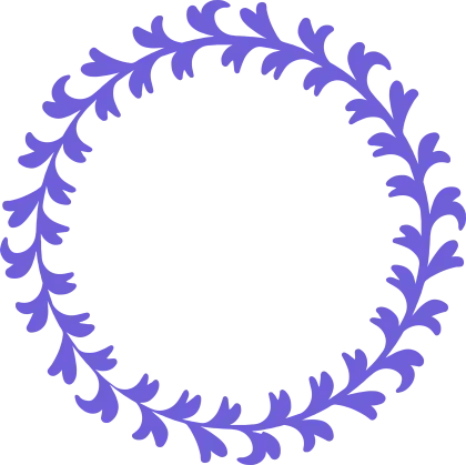 Purple Wreath Leaves for Elegant Decoration
