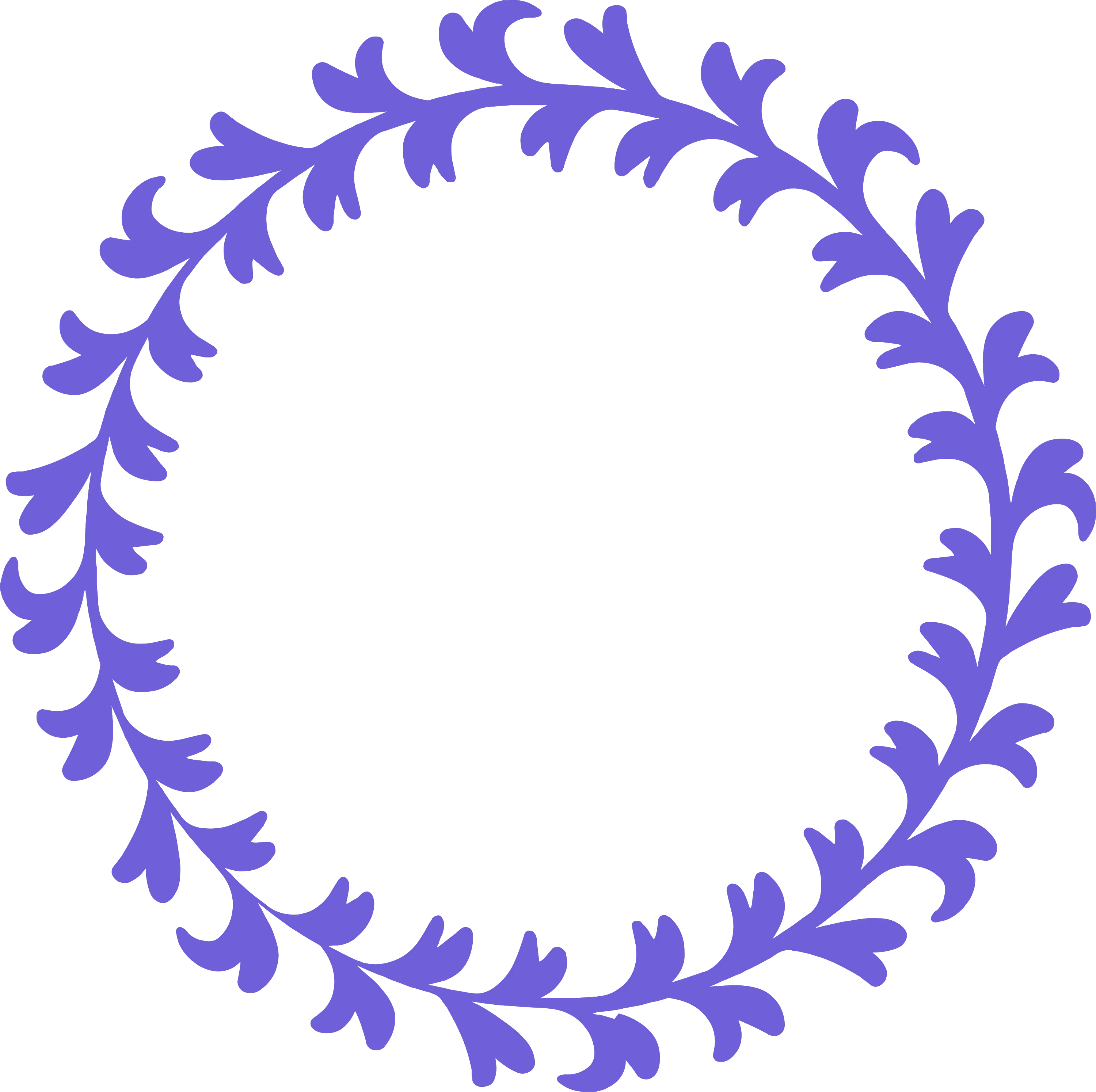 Purple Wreath Leaves for Elegant Decoration