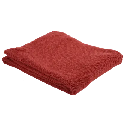 Red Folded Cloth on Transparent Background
