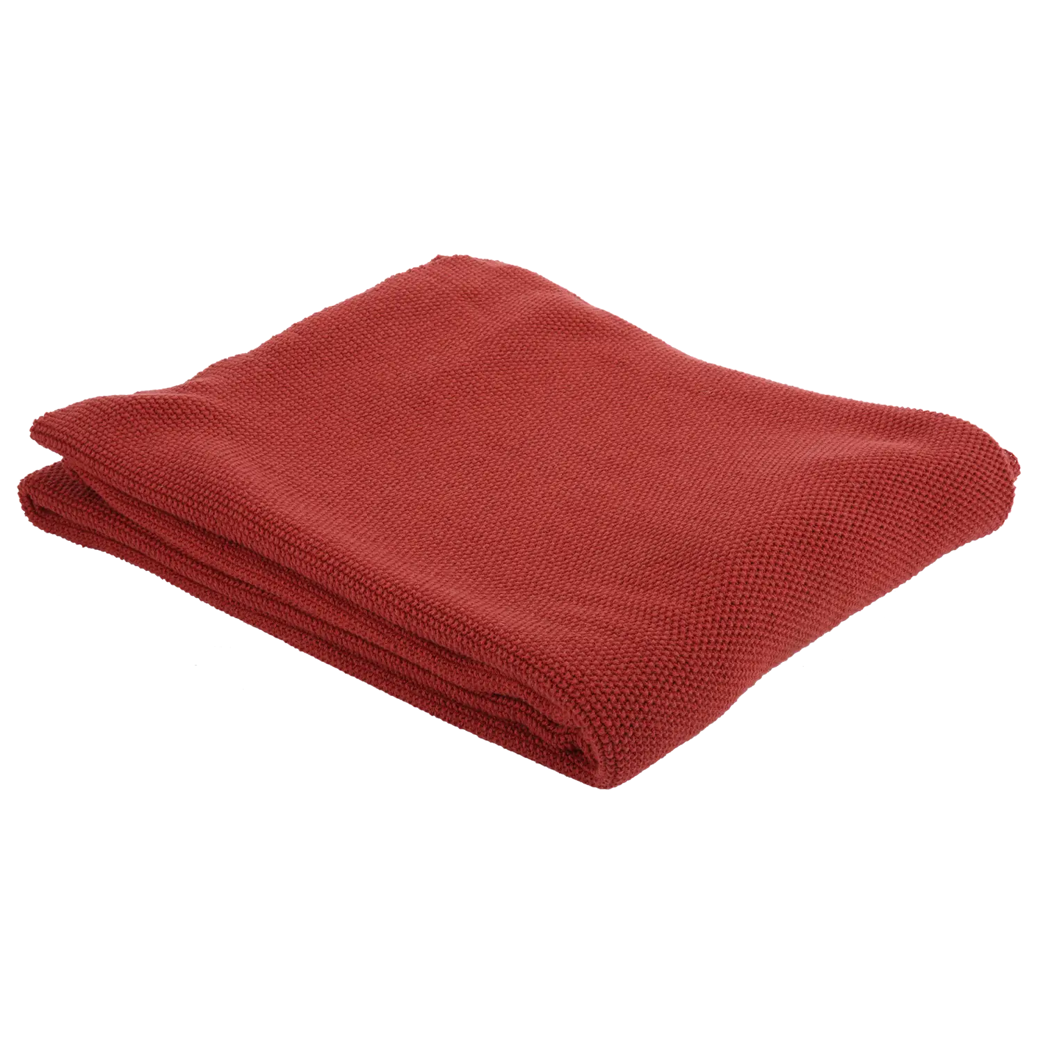 Red Folded Cloth on Transparent Background