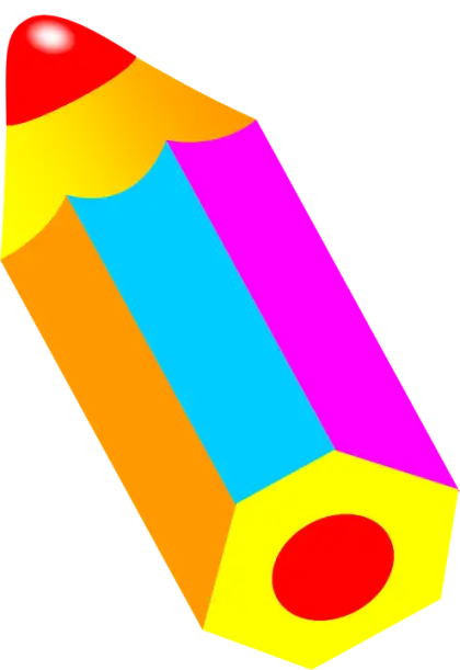 Colorful Cartoon Pencil