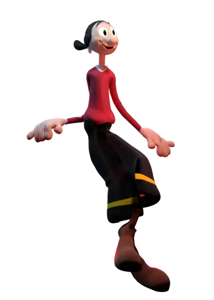 Tall Slender Animated Character