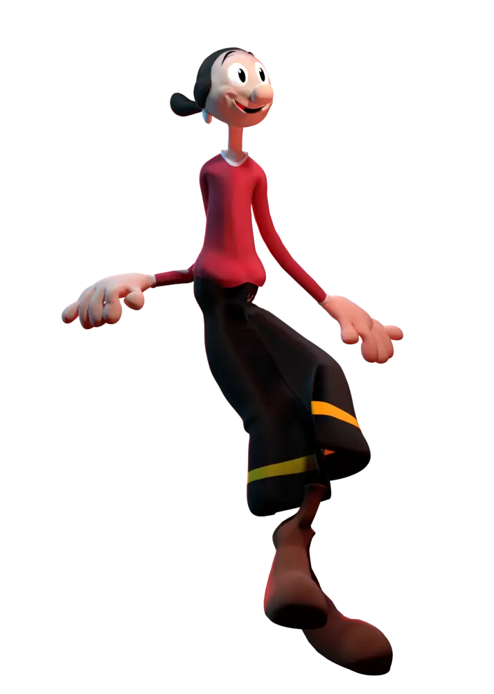 Tall Slender Animated Character