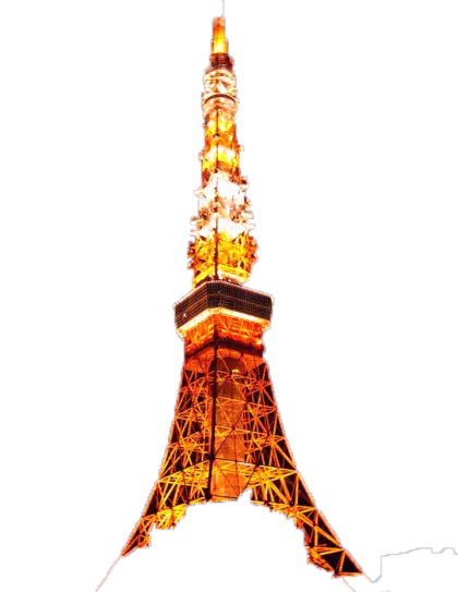 Illuminated Tower at Night