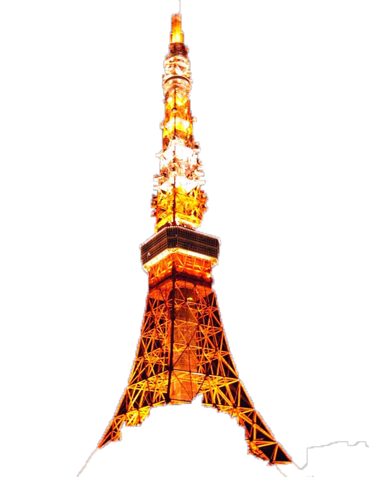 Illuminated Tower at Night