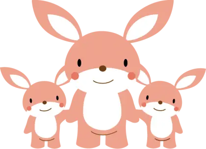 Cute Bunny Family