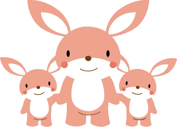 Cute Bunny Family