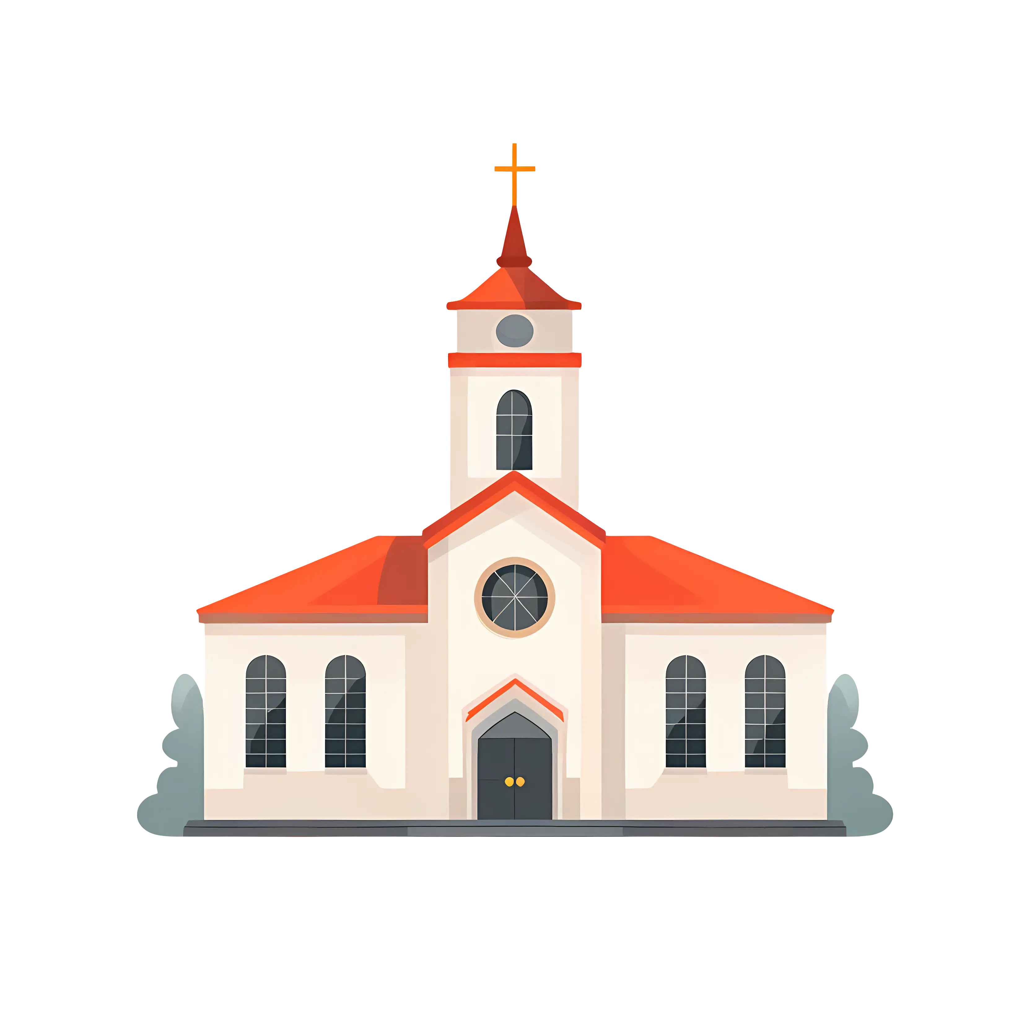 Illustration of a Beautiful Church