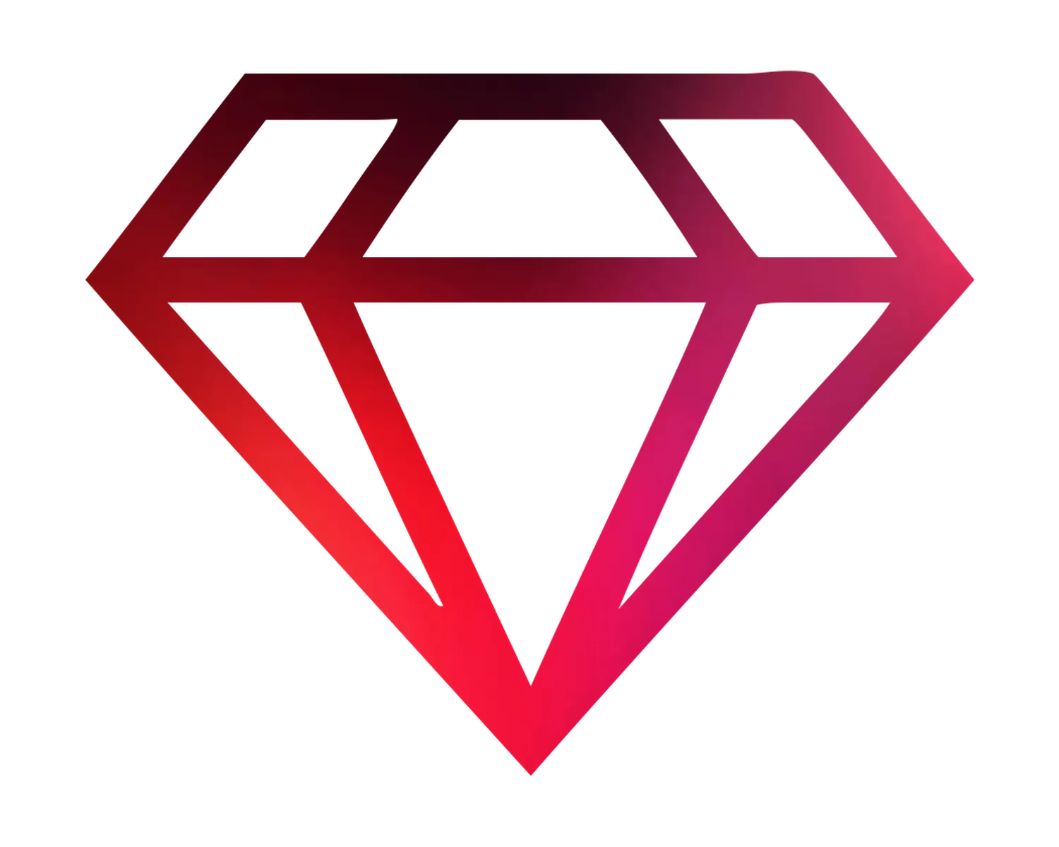 Red Diamond Icon Design