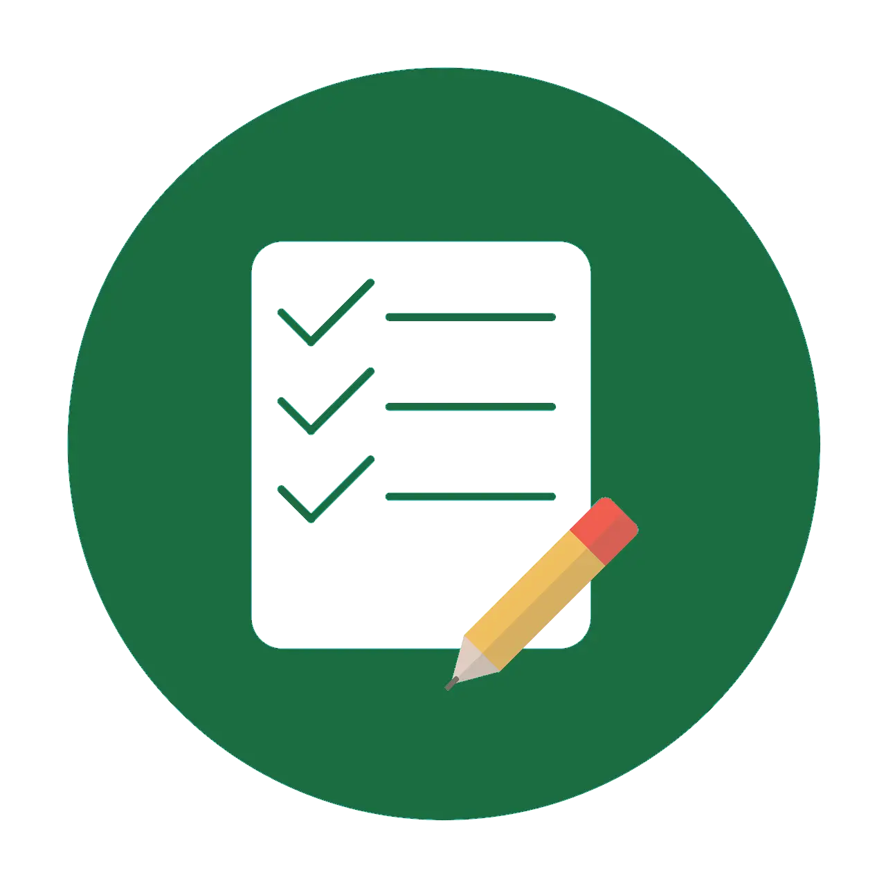 Checklist and Pencil Icon