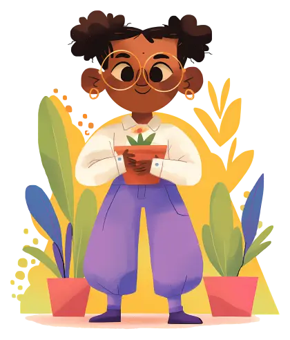 Person Holding a Potted Plant