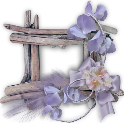 Beautiful Decorative Frame with Flowers