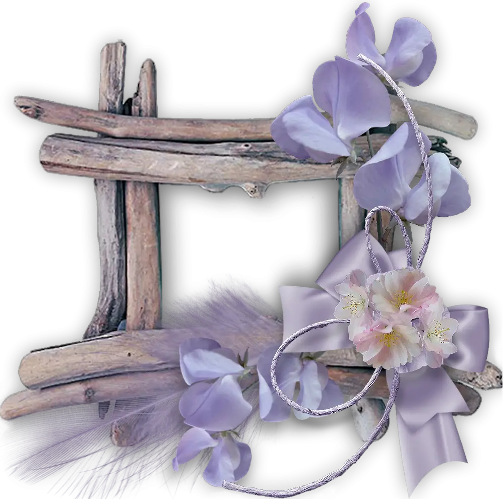 Beautiful Decorative Frame with Flowers