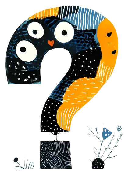 Artistic Question Mark Illustration