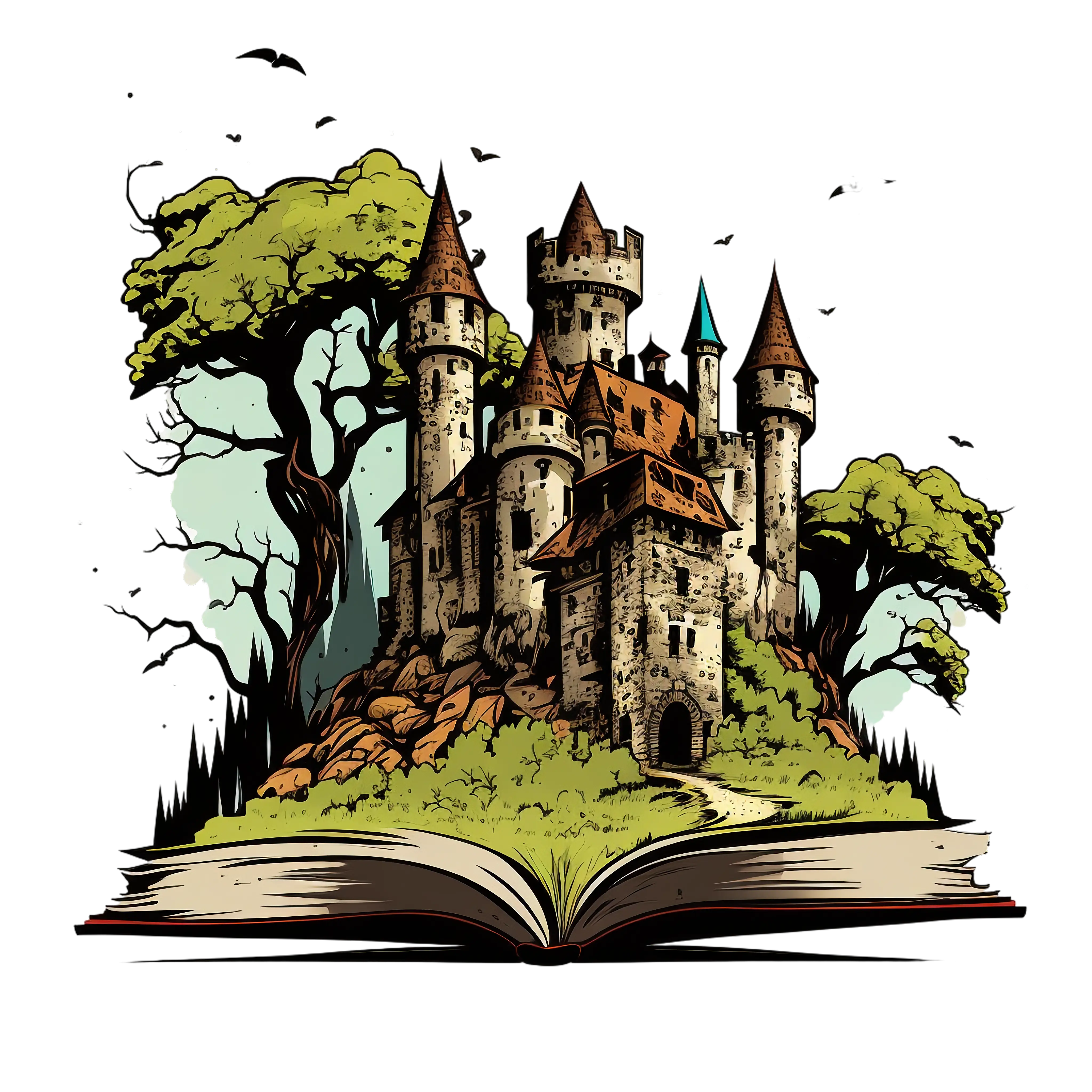Castle on Open Book