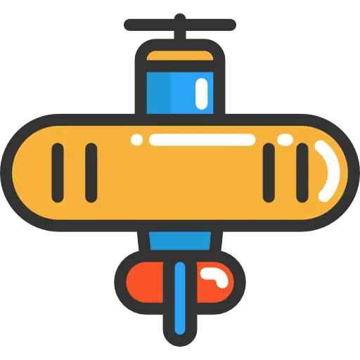Colorful Cartoon Airplane