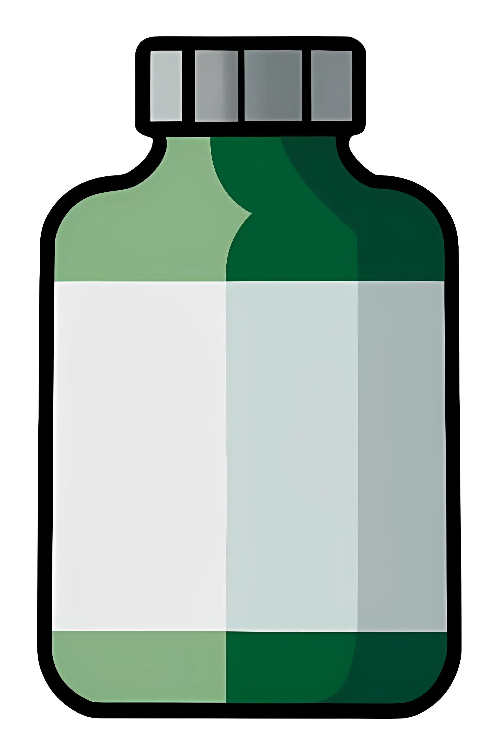 Green Medicine Bottle