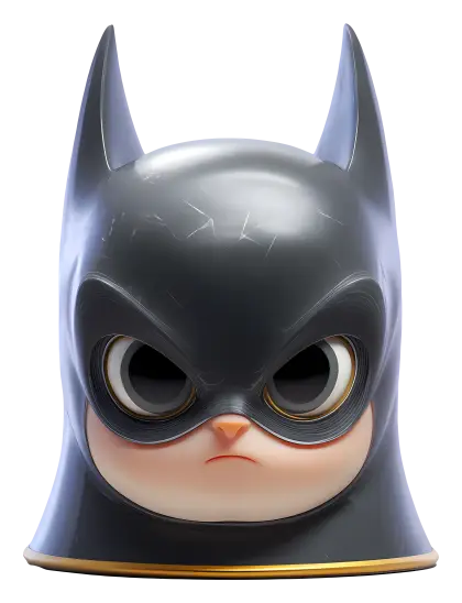 Cute Cartoon Bat Character