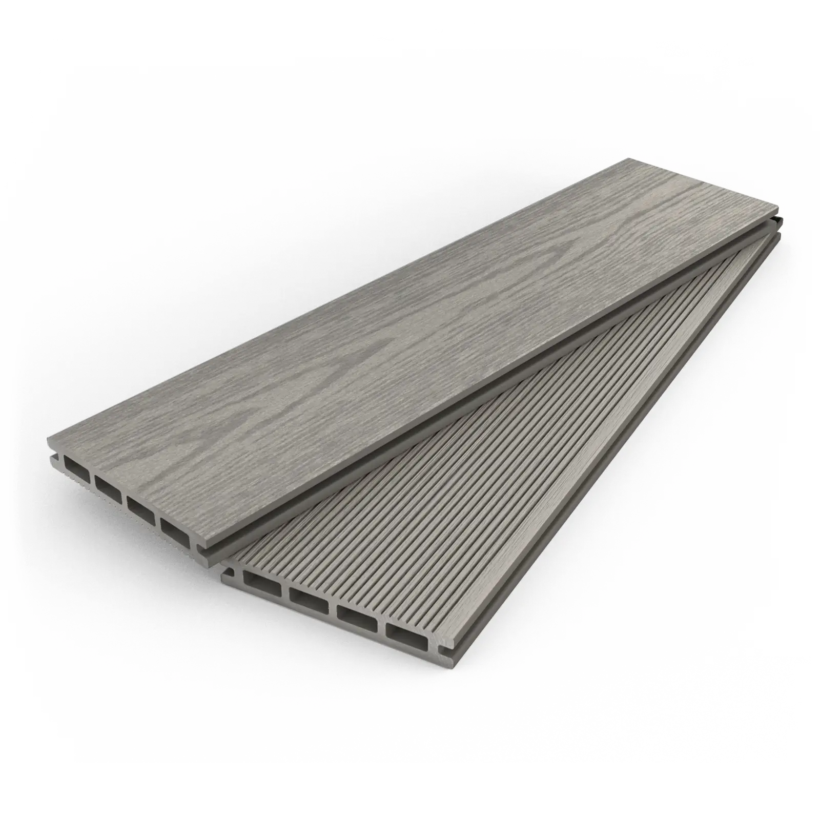 Composite Decking Boards in Gray Finish