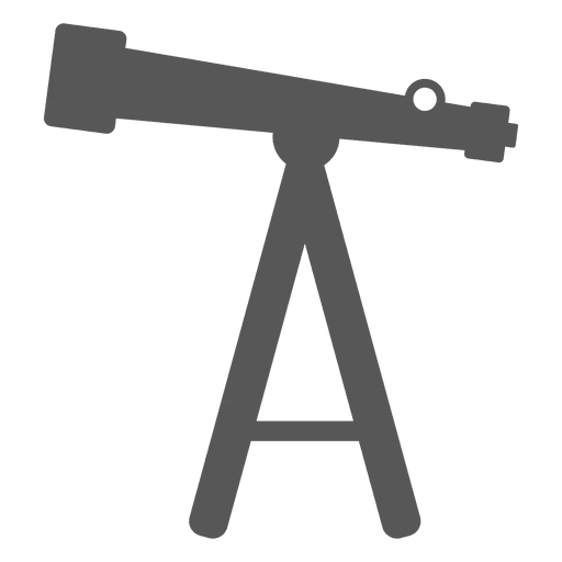 Telescope on Tripod Illustration
