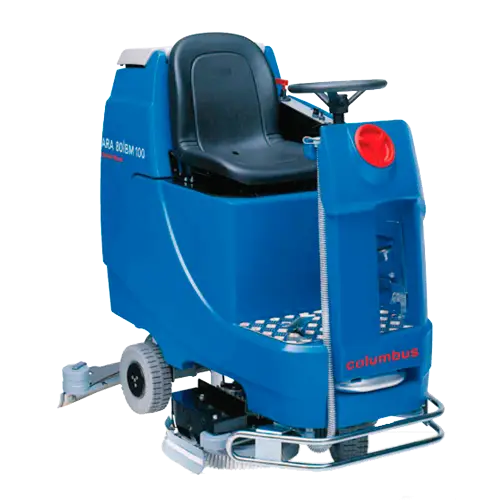 Blue Ride-on Floor Scrubber Machine