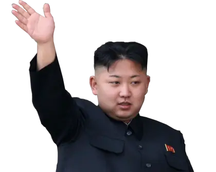 Person Waving in Formal Attire