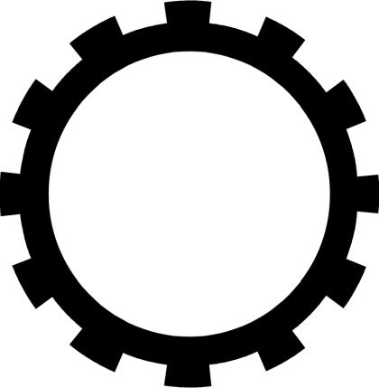 Black Gear Icon Design