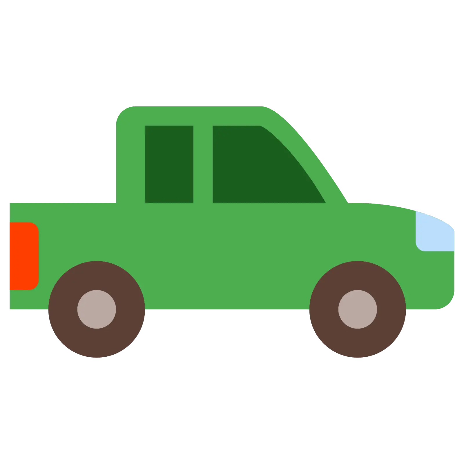 Green Pick-Up Truck Icon