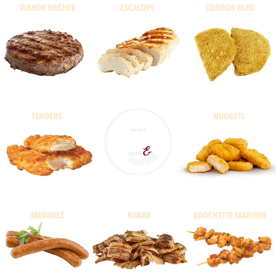 Assorted Meat Food Items