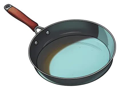 Nonstick Frying Pan with Wooden Handle