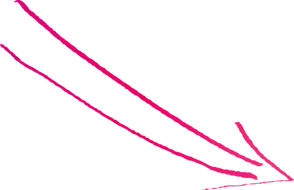 Pink Arrow Pointing Downward Illustration