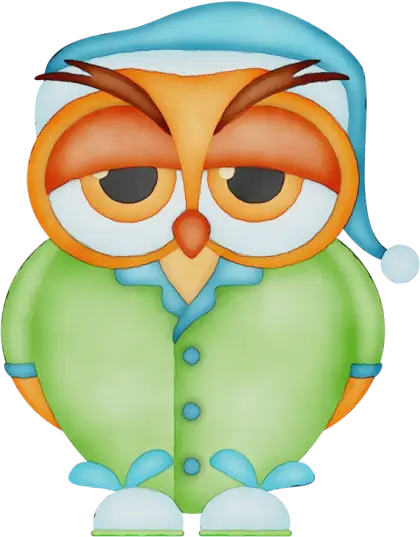 Sleepy Owl in Pajamas