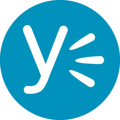 Yammer Logo in Blue Circle