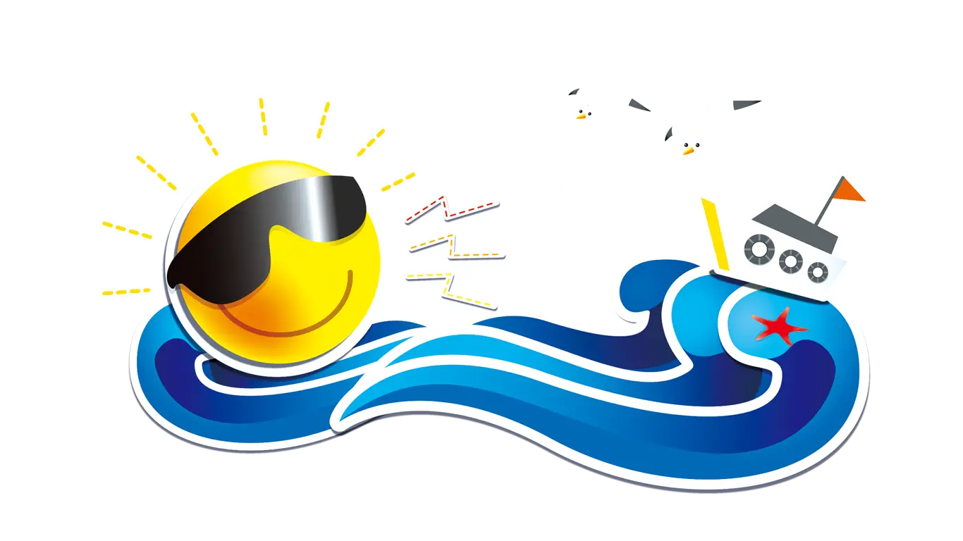 Cool Sun with Sunglasses at the Beach
