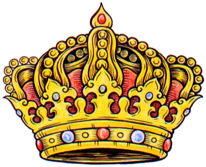 Golden Royal Crown with Jewels