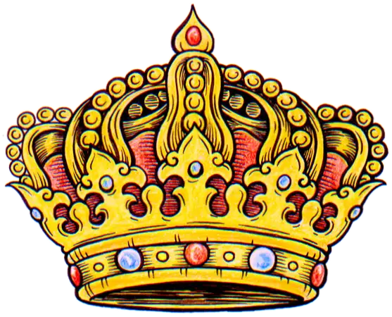 Golden Royal Crown with Jewels