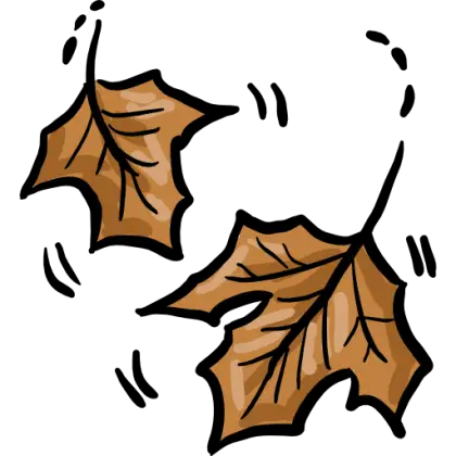 Falling Autumn Leaves Illustration