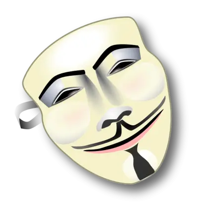 Guy Fawkes Mask Symbolizing Anonymous Identity