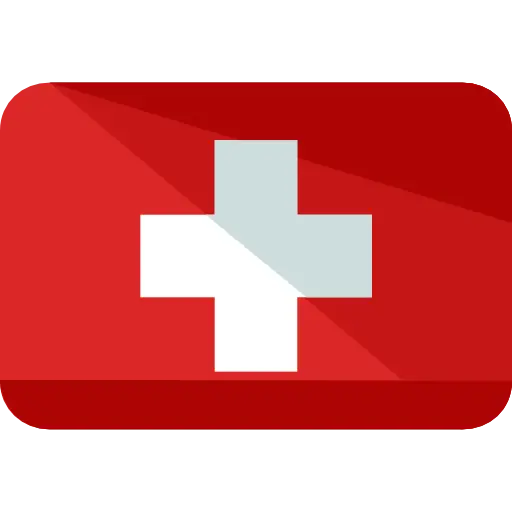 Medical Cross Icon in Red Background