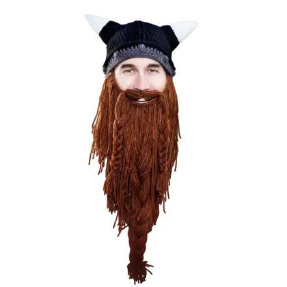 Funny Viking Hat with Beard