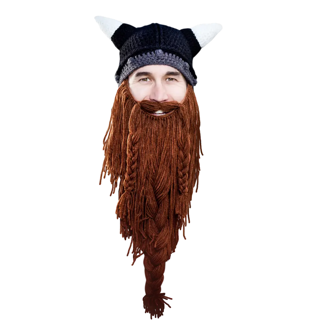 Funny Viking Hat with Beard