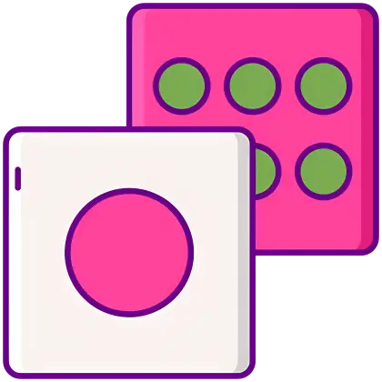 Colorful Dice for Board Games