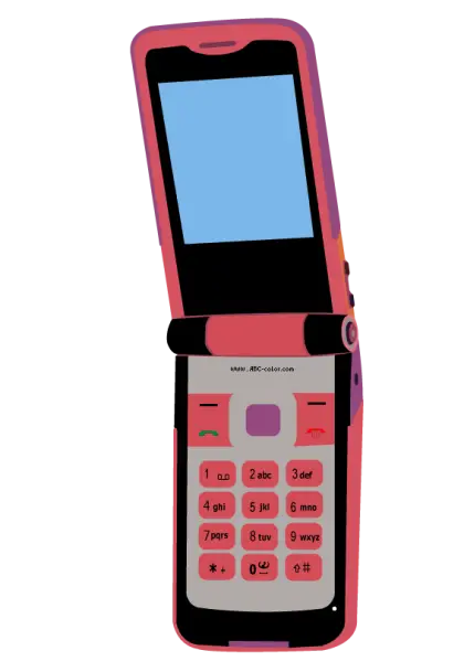 Retro Pink Flip Phone