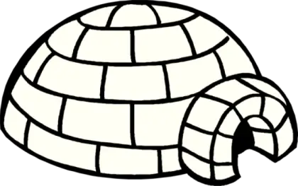 Simple Igloo Illustration