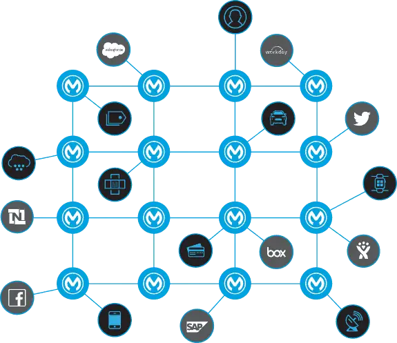 Network Diagram with Various Connections