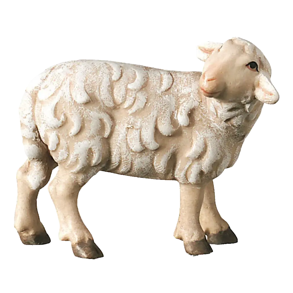 White Ceramic Sheep Figurine